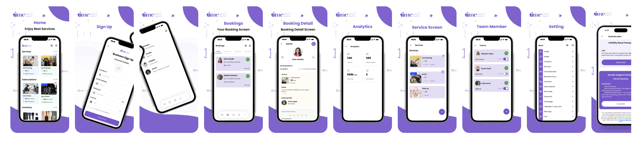 Timezzi Partner app
